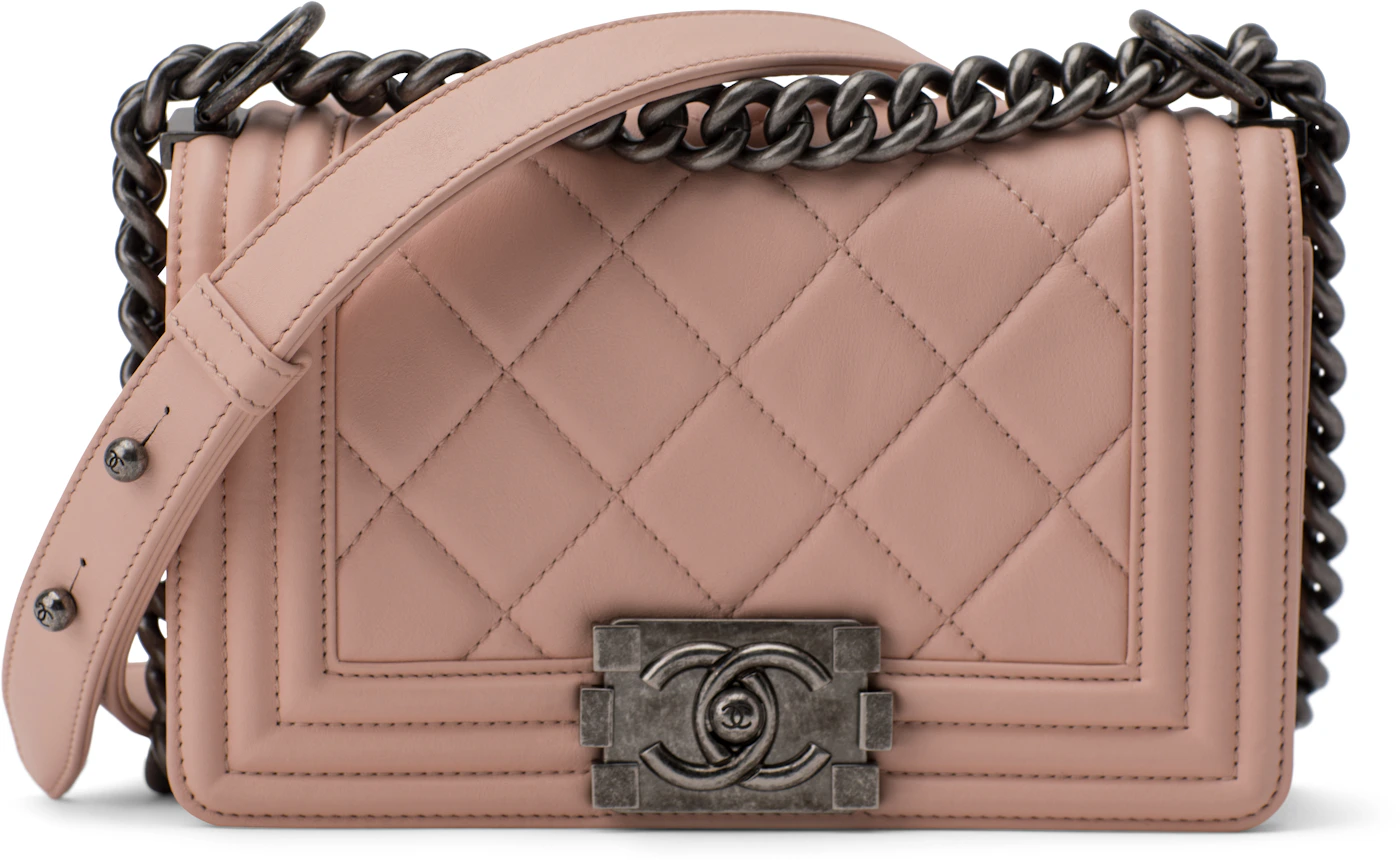 Chanel Lambskin Quilted Boy Small Flap Pink – Now You Glow