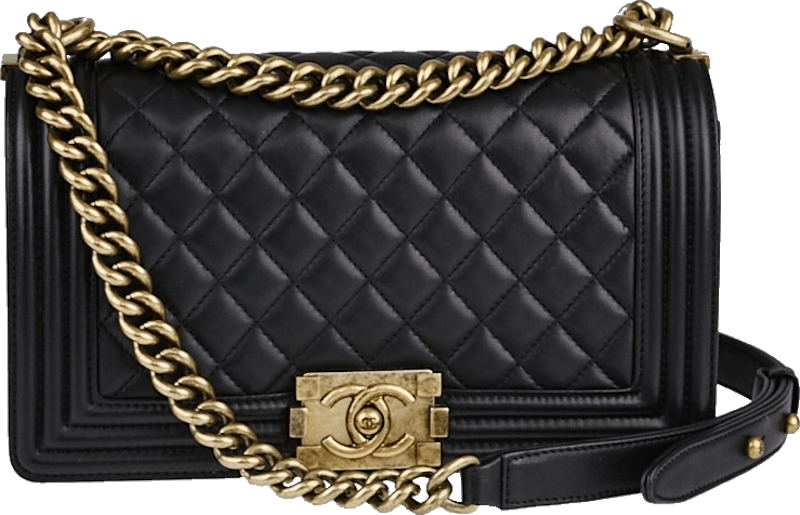 chanel boy black
