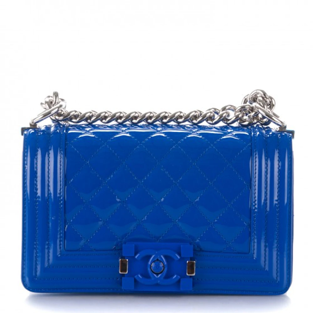 Chanel Boy Flap Quilted Small Bright Blue - US