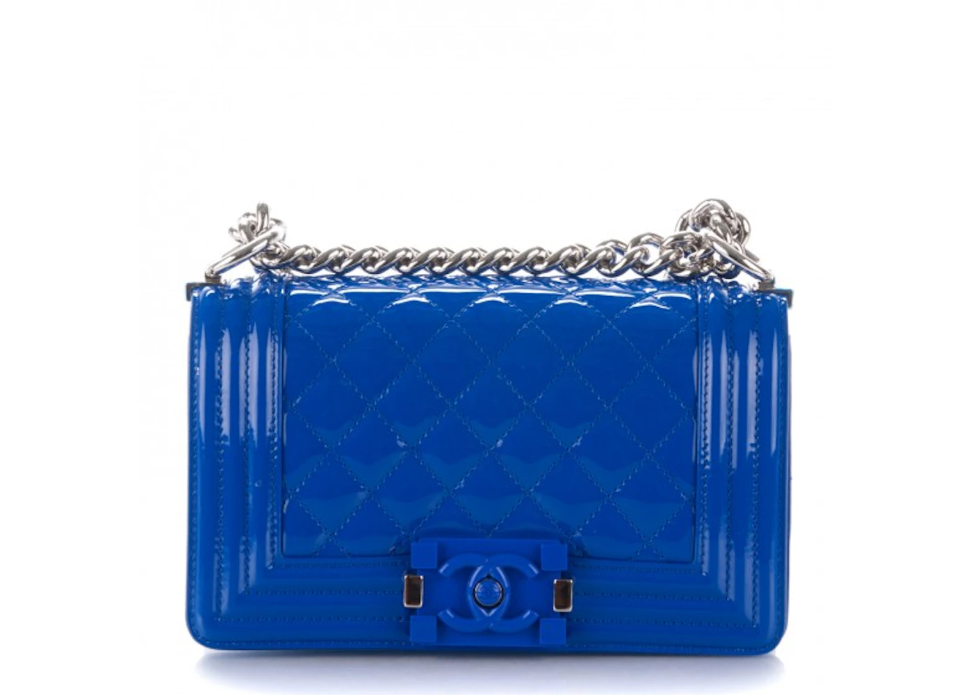 Chanel Boy Flap Quilted Small Bright Blue - ES