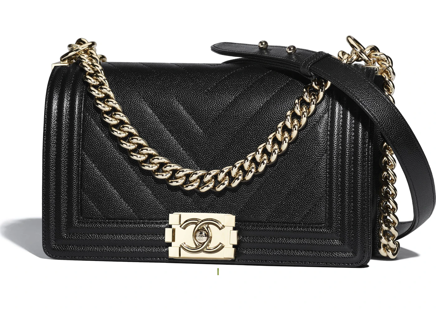 Watch and listen to see why this Chanel Black Grained Calfskin