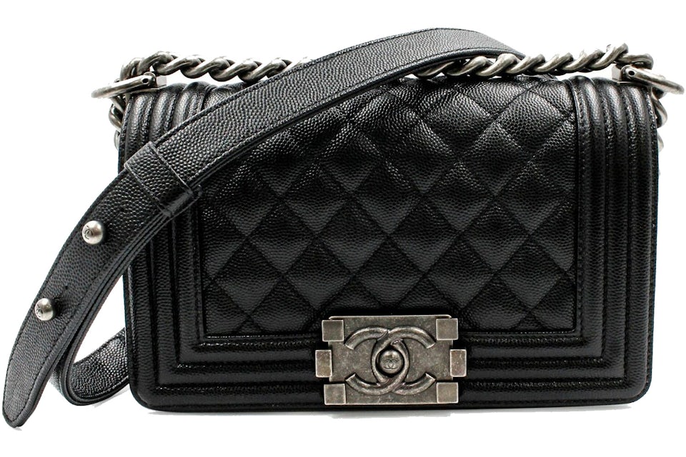 chanel shopping bag leather