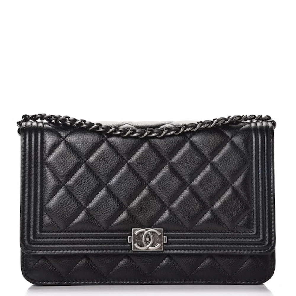 Chanel Chain Wallet Classic Wallet on Chain, Black