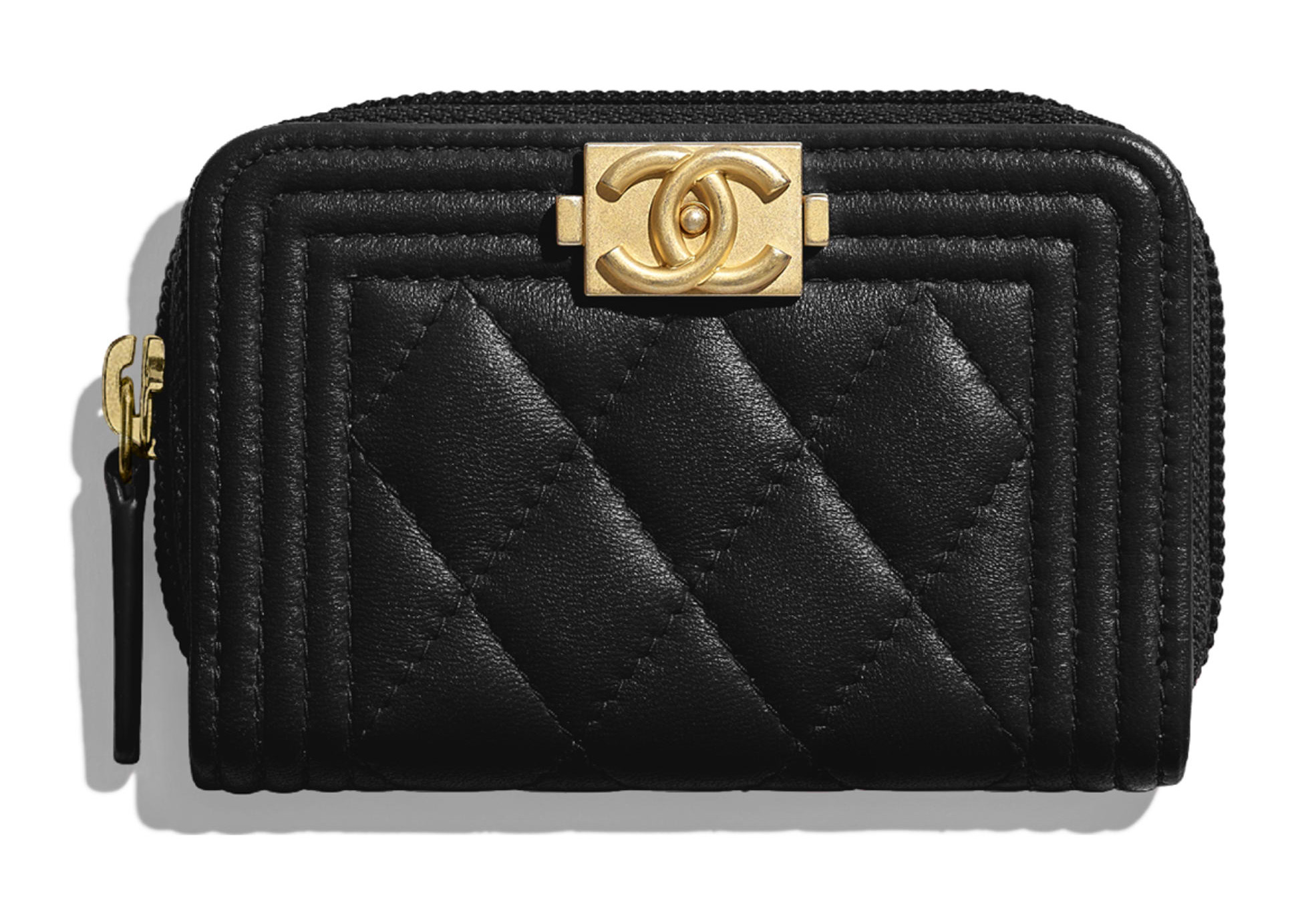 Chanel o zip hot sale coin purse