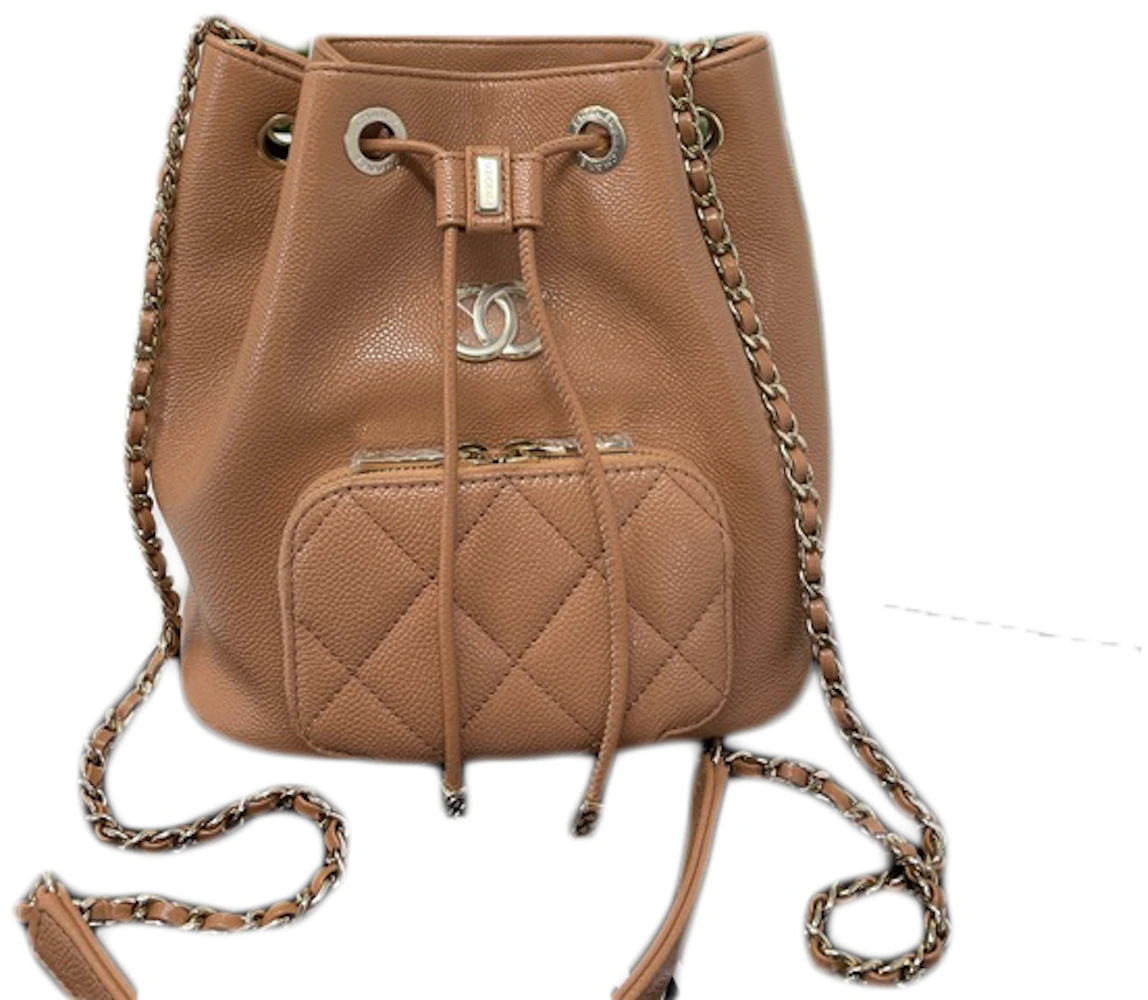 Chanel Brown Lambskin Bucket Bag GHW - AGL1601 – LuxuryPromise