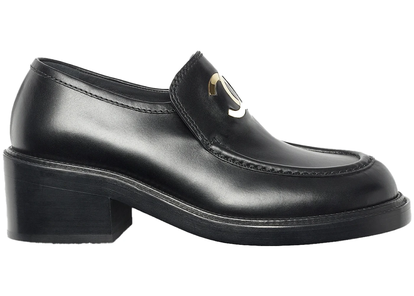 Chanel Shiny Calfskin Loafers 38.5 Black – MoMosCloset