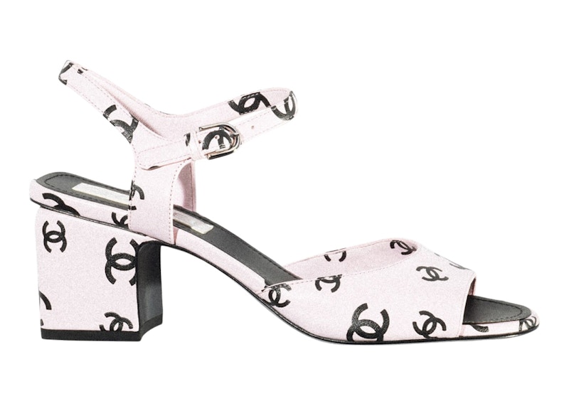 Baby pink chanel sandals hot sale