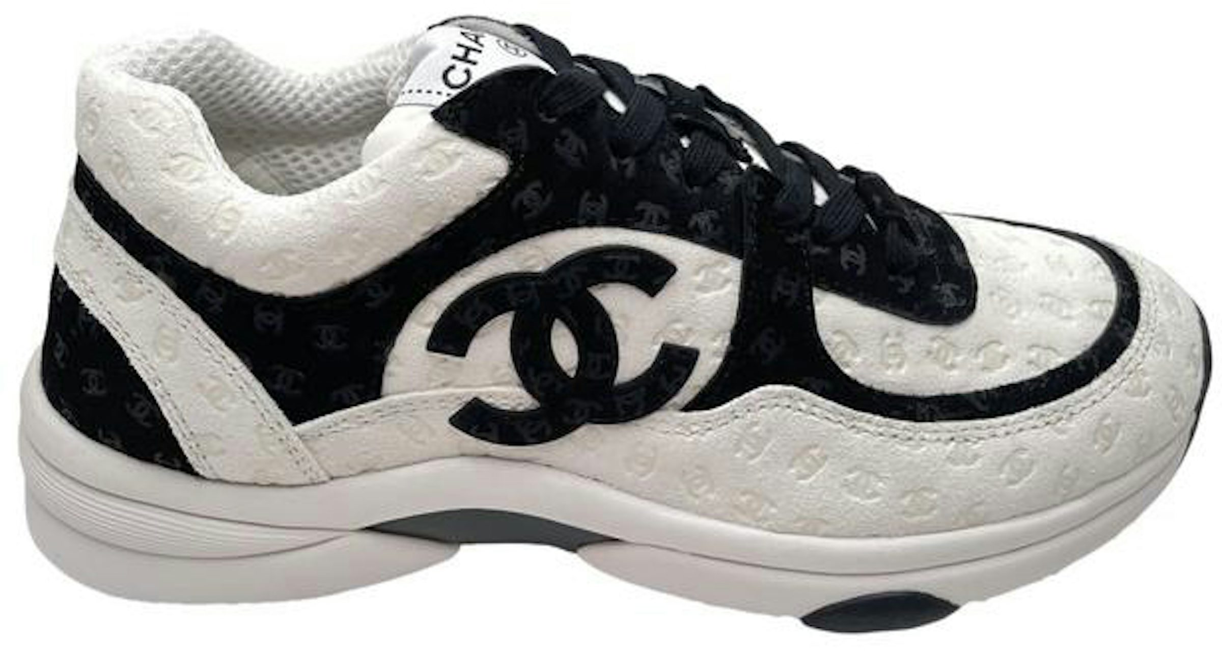 Chanel Chanel Shoes 44 low top sneaker snakers cc white
