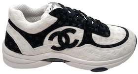 Chanel Low Top Trainer CC White Navy (Women's) - G34360 Y53536