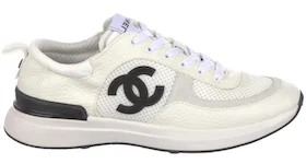 Chanel CC Logo Trainer White Black