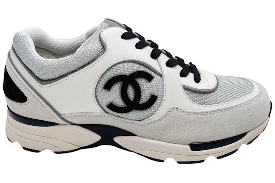 Chanel CC Logo Trainer White Leather