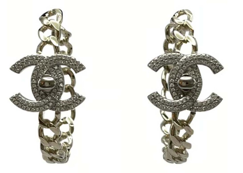 Chanel silver earrings Chanel Silver in Silver - 27538644