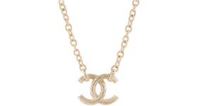 Chanel CC Pendant Necklace Gold