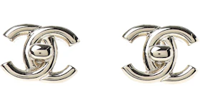 Chanel CC Turnlock Clip On Earrings Gold