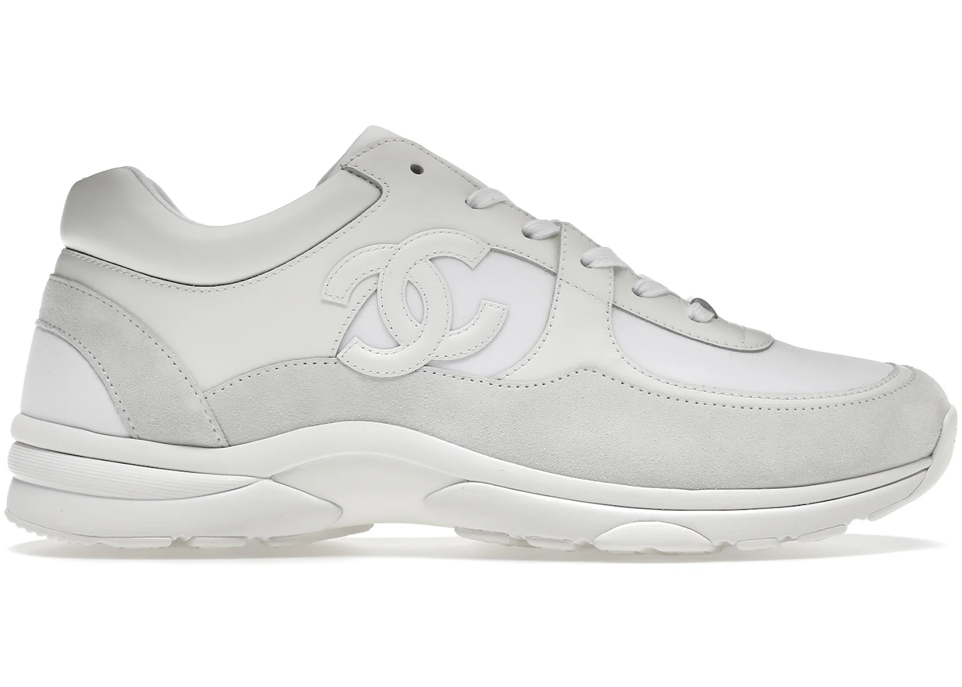 White chanel sneakers men Clearance