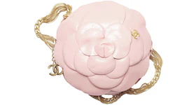 Chanel Camellia Evening Bag 23K Shiny Aged Calfskin Light Pink