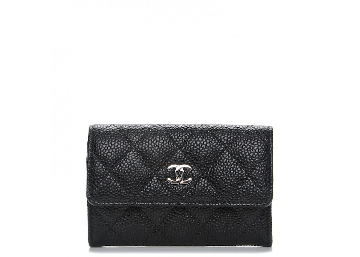 Chanel caviar quilted card holder Clearance