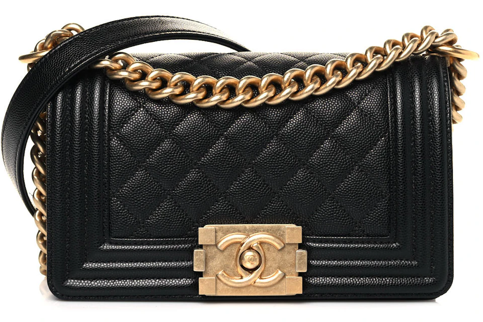 Chanel Caviar Quilted Boy Flap Small Black