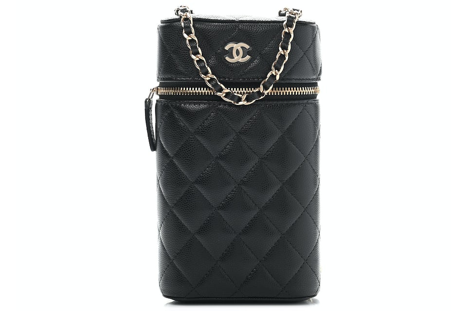 chanel flap phone holder with chain