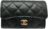 Chanel Classic Flap Card Case Ap0214 Y01583 NN269, Beige, One Size