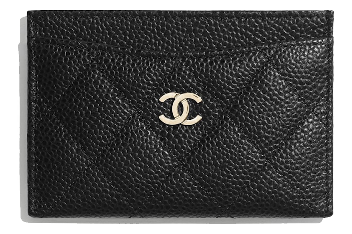 Pre-owned Chanel Classic Card Holder Black