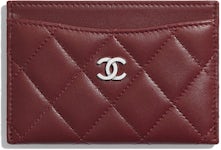 CHANEL Lambskin Quilted Chanel 19 Zip Card Holder Wallet Black 939353