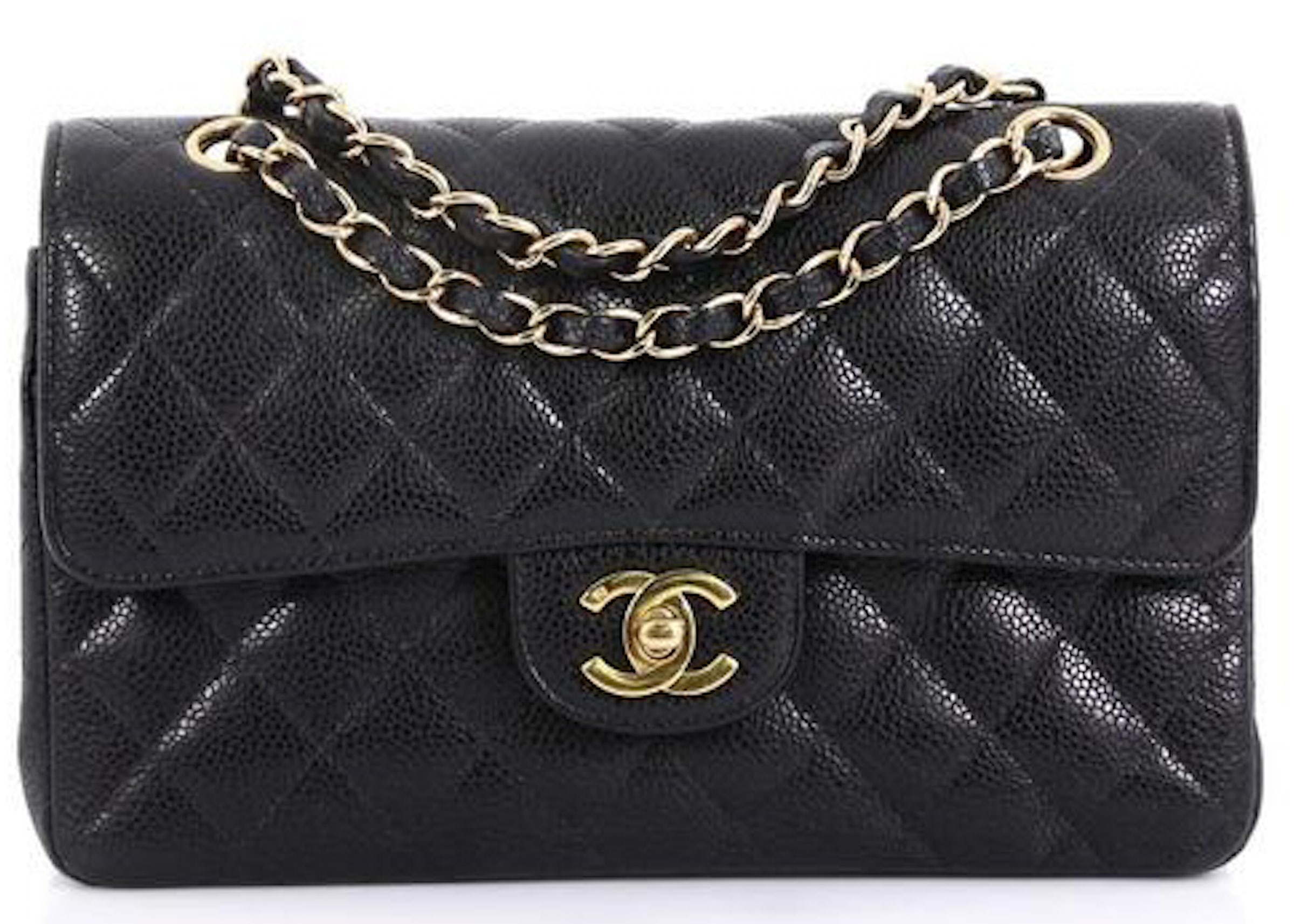 chanel small classic handbag caviar