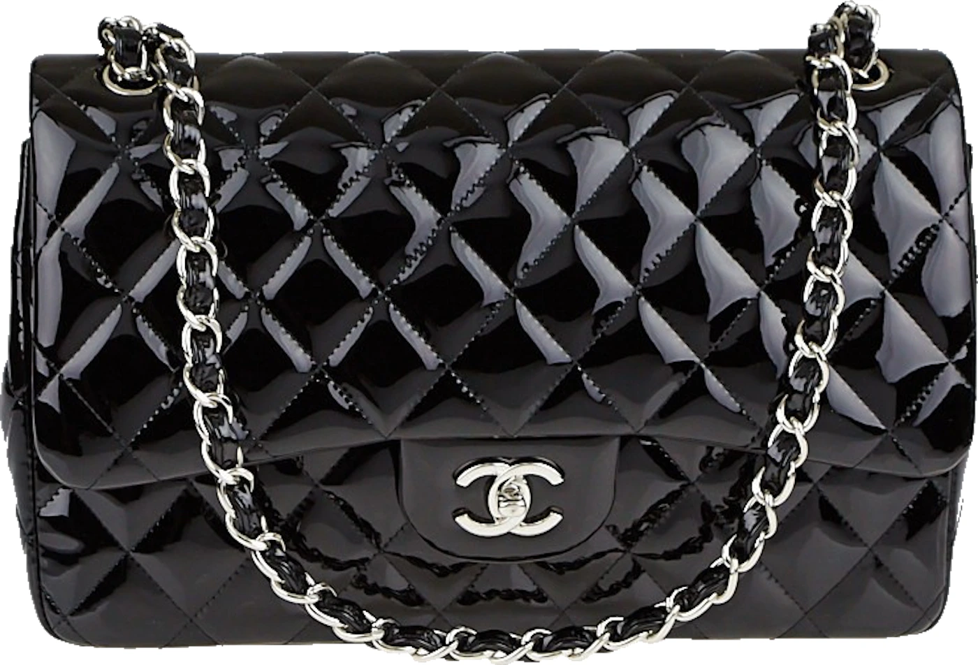 Chanel Timeless Maxi Patent Leather Beige
