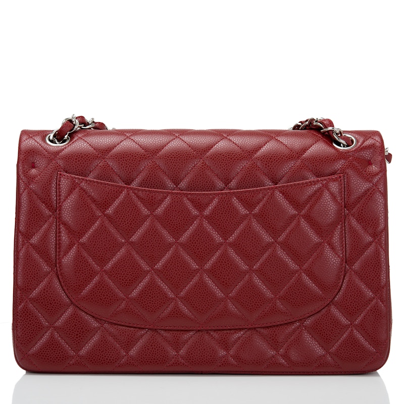 Dark red chanel discount bag