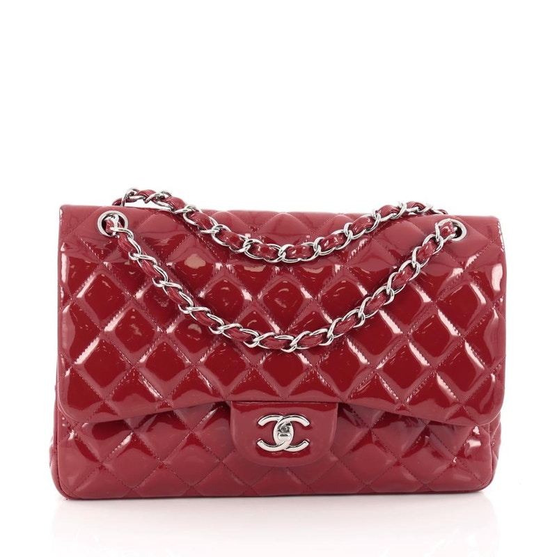 Chanel red classic hot sale flap bag