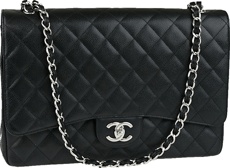 chanel maxi caviar double flap