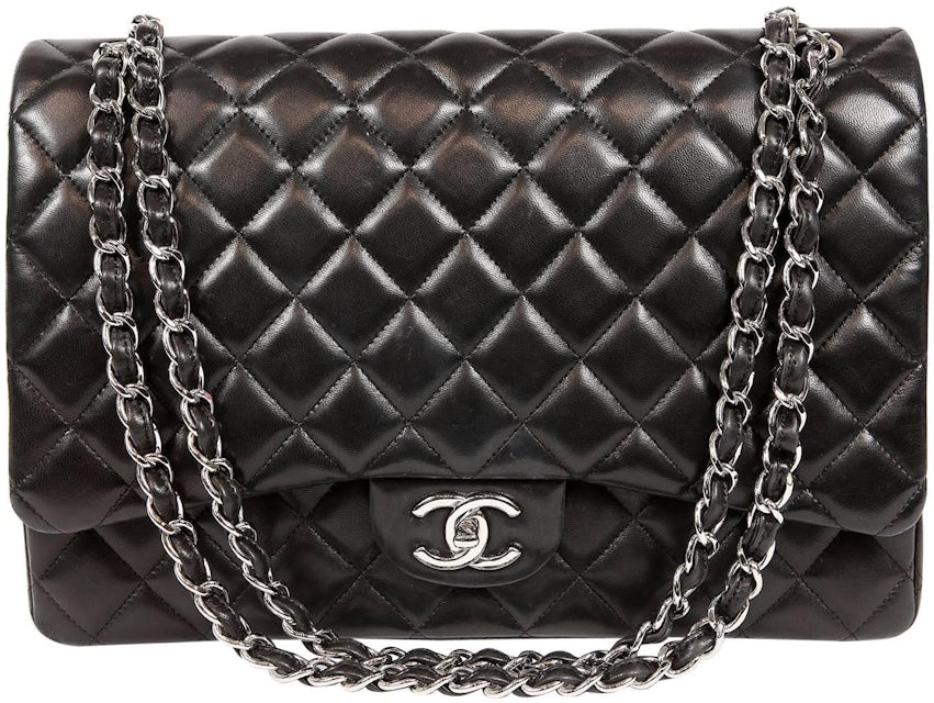 Chanel Classic Double Flap Quilted Maxi Black - US