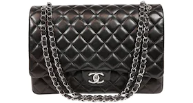 Chanel Classic Double Flap Quilted Maxi Black