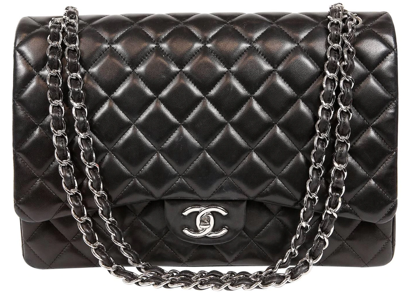Chanel Classic Double Flap Quilted Maxi Black - US