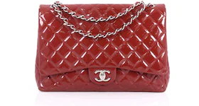 Chanel Classic Double Flap Quilted Maxi Red