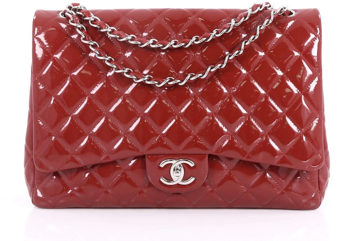 Chanel Classic Double Flap Quilted Maxi Red - US