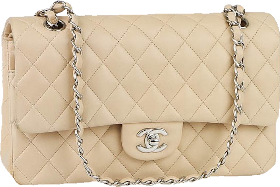 Chanel, Beige Caviar Classic Double Flap Bag
