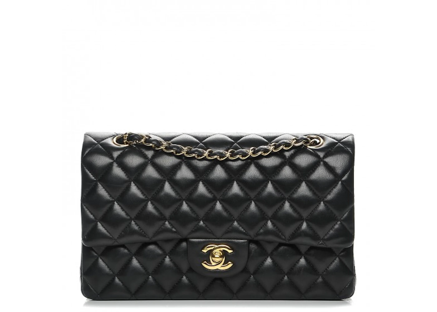 chanel gold and black bag
