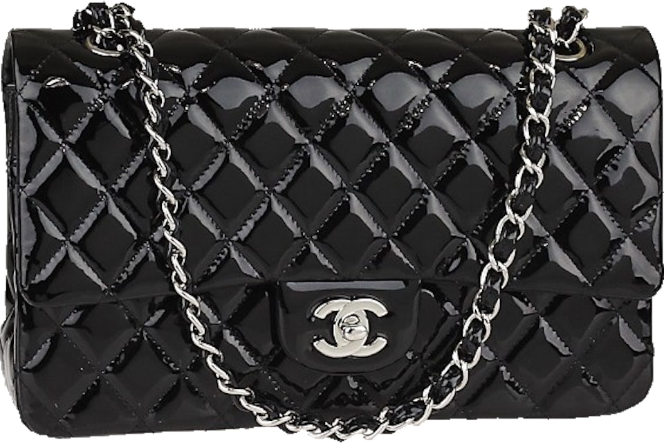 chanel purse black leather