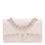 Chanel Classic Double Flap Quilted Medium Pale Pink