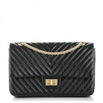 Chanel Reissue 2.55 Classic Double Flap Quilted Aged 226 Black - US