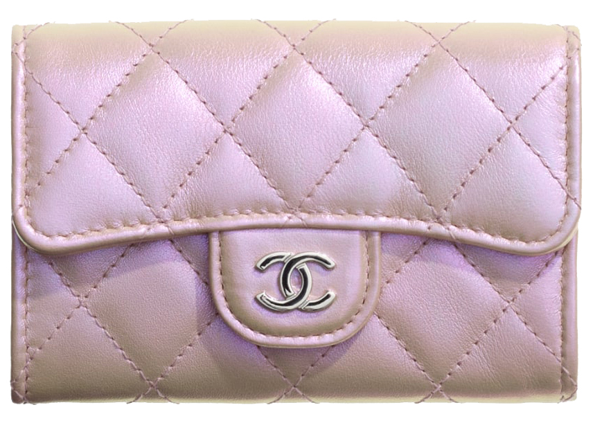 Chanel Classic Card Holder In Pearly Pink Iridescent Caviar SOLD   idusemiduedutr