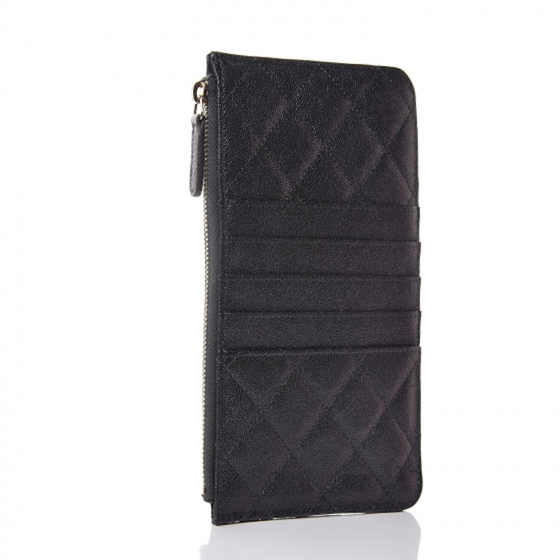 Chanel classic flat wallet on sale pouch