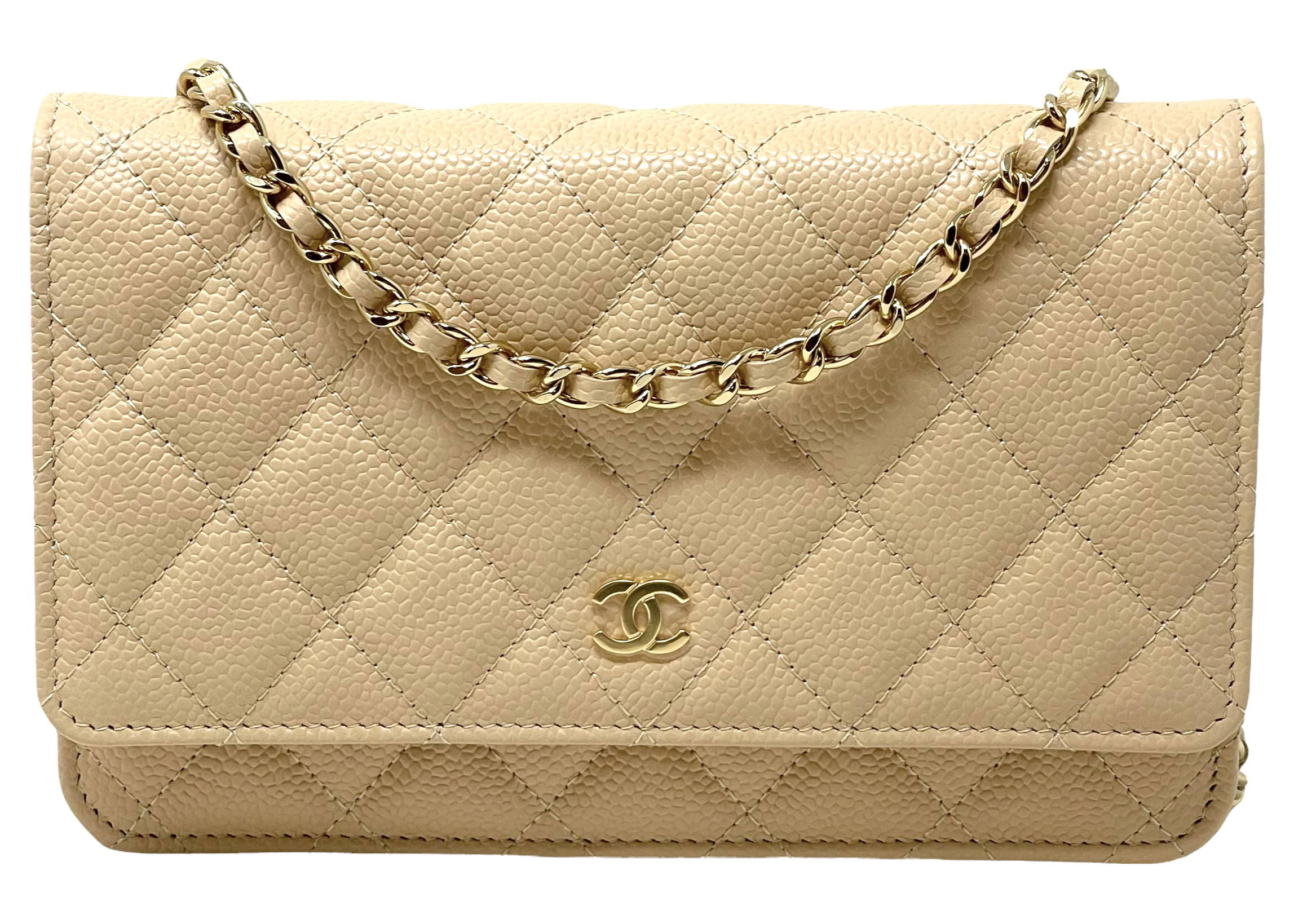 Chanel Classic WOC Wallet on Chain in Black Caviar with Gold Hardware  SOLD