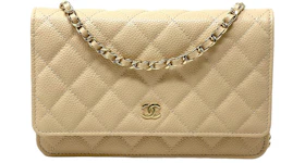 Chanel Classic Quilted WOC Crossbody Bag Beige
