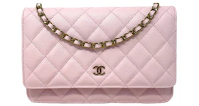 Chanel Classic Quilted WOC Crossbody Bag Light Pink