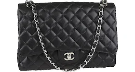Chanel Classic Single Flap Quilted Maxi Black