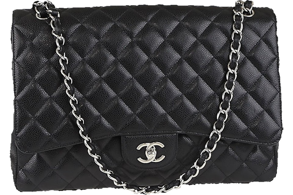 Chanel Classic Single Flap Quilted Maxi Black TW