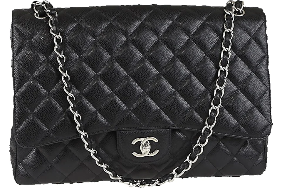 Chanel Classic Single Flap Quilted Maxi Black