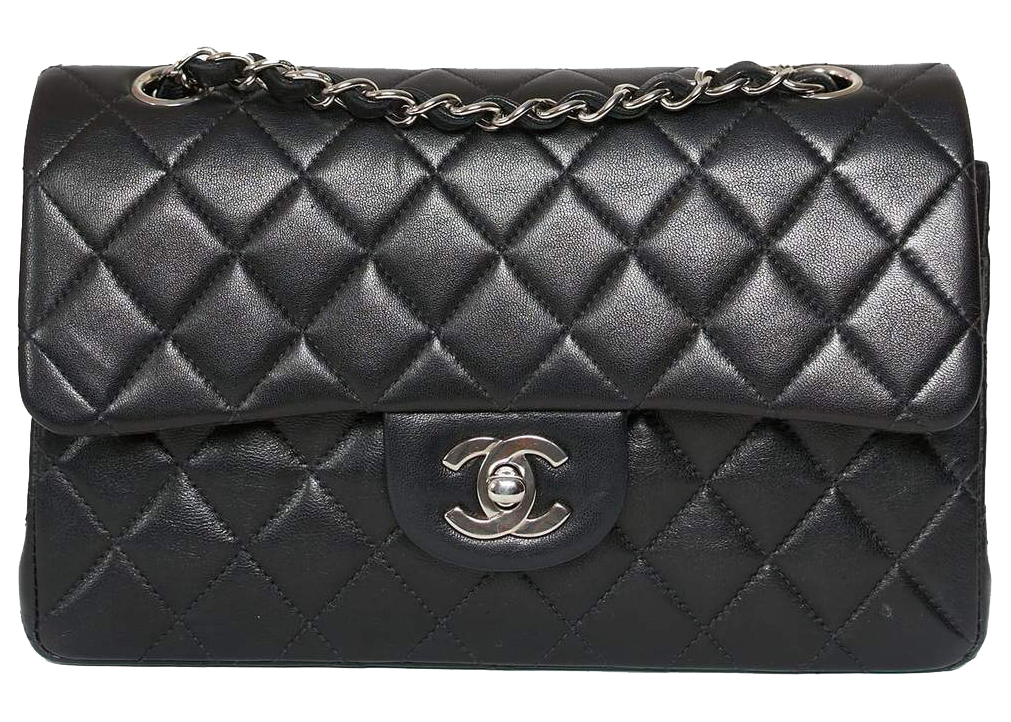 Chanel Black Caviar Small Classic Double Flap Bag | myGemma | Item #128516